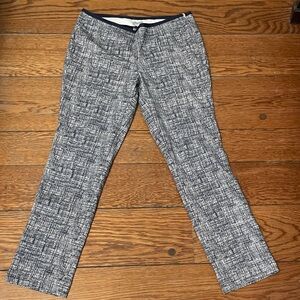 Women’s  Navy and White Patterned Pants
